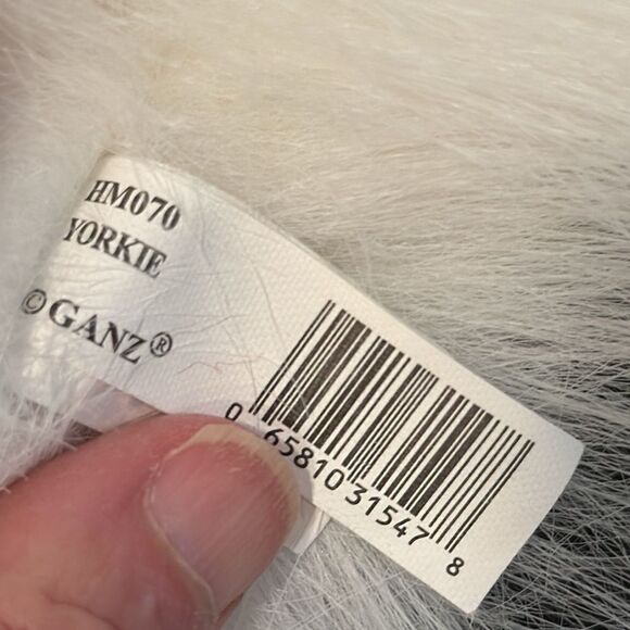 Ganz Webkinz Lil Kinz YORKIE 7" Plush DOG White Pink Stuffed Animal Toy No Code - Picture 9 of 10